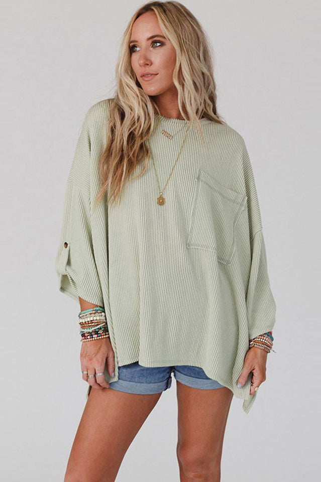 Nova Ribbed Oversized Knit Top