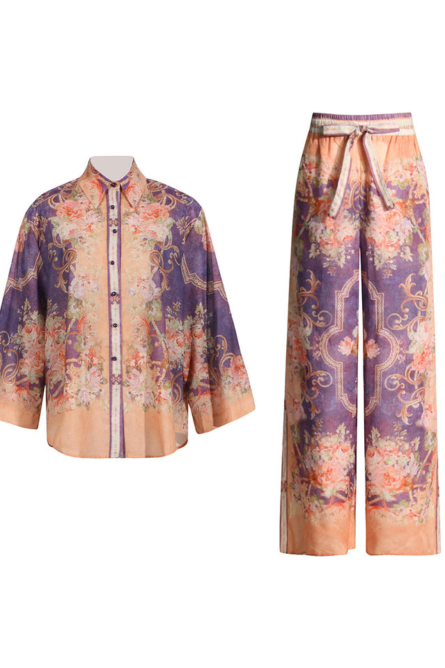 Analissa Shirt and Trousers Matching Set