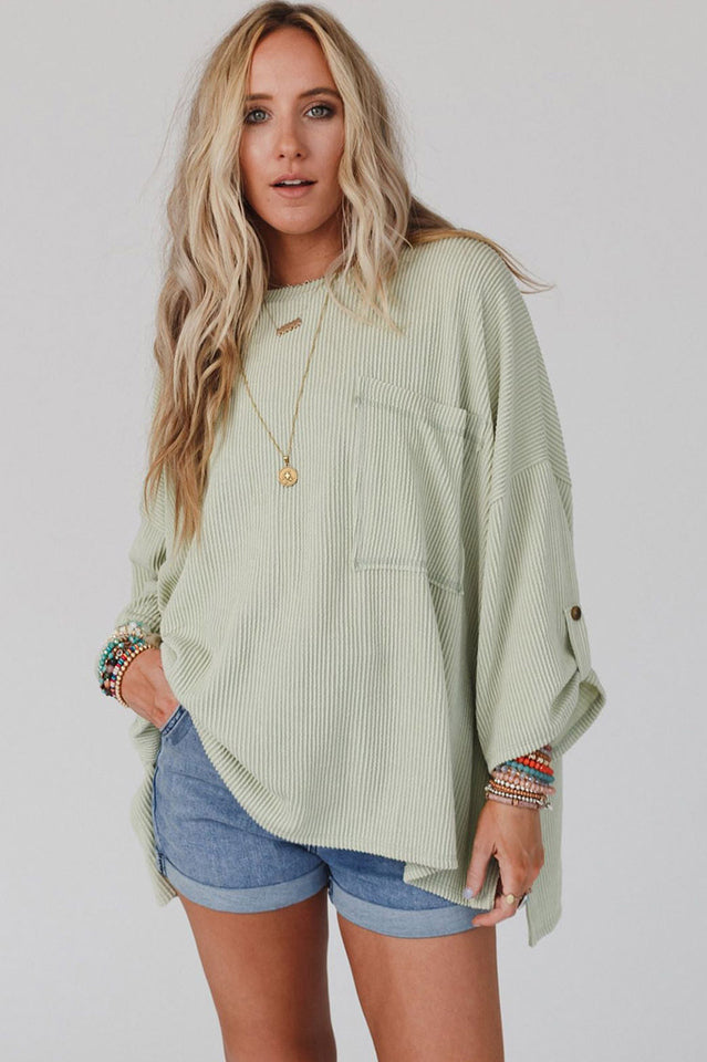 Nova Ribbed Oversized Knit Top