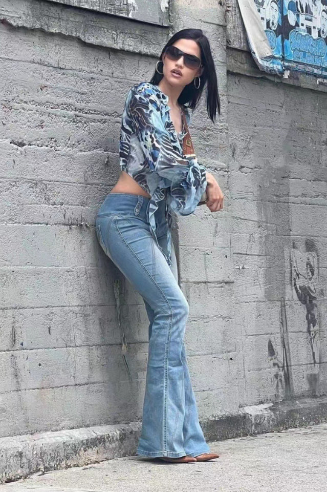 Light Blue Fully Lined Denim Jeans