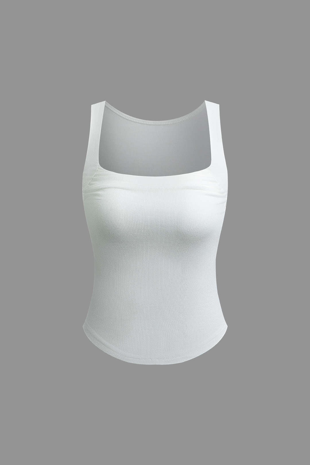 Ruched Sleeveless Tank Top in Slim Fit