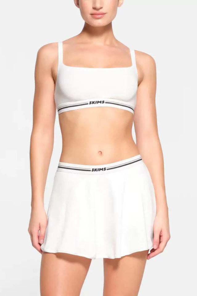 Sporty Logo Skort Set with Pocketed Undershorts