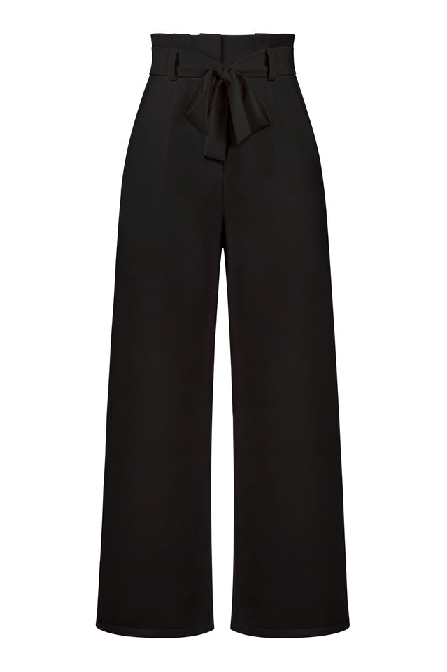 All-Matching Belted Wide-Leg Trouser Outfit