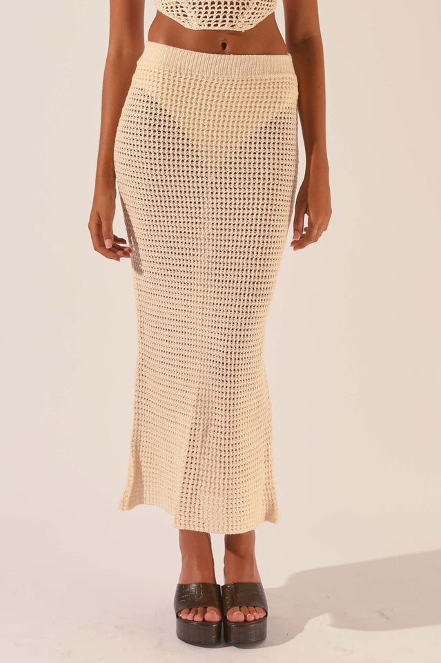 Crochet Midi Top And Skirt Set