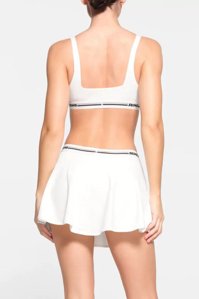 Sporty Logo Skort Set with Pocketed Undershorts