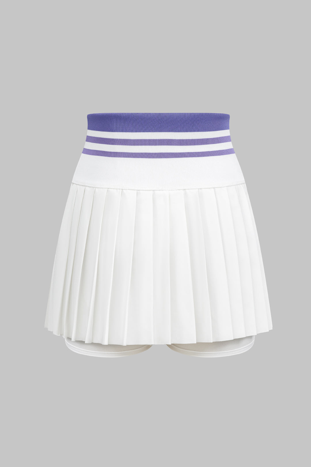 Pleated High Waist Skirt in Jersey Fabric