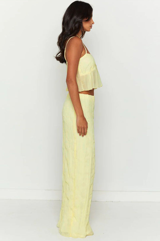 Cropped Maxi Top and Skirt Set