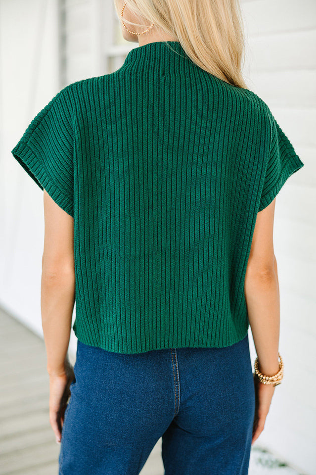 Apollo Short Sleeve Knit Sweater in Soft Fabric