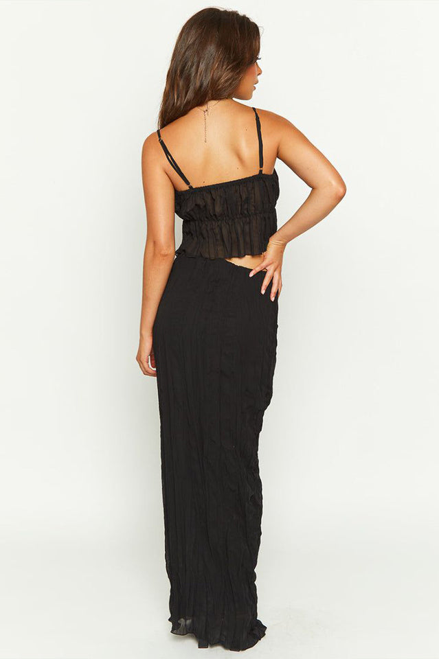 Cropped Maxi Top and Skirt Set