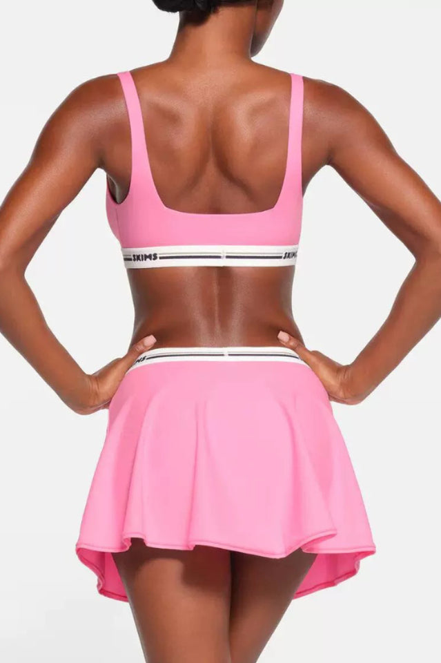 Sporty Logo Skort Set with Pocketed Undershorts