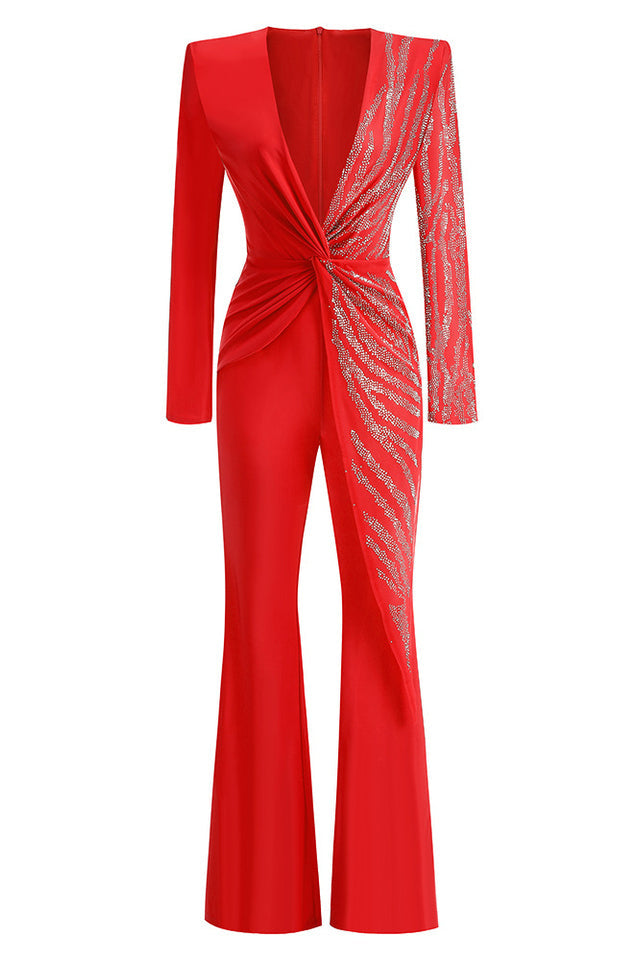 Isadora Two Pieces Sets - Rhinestone Jumpsuit