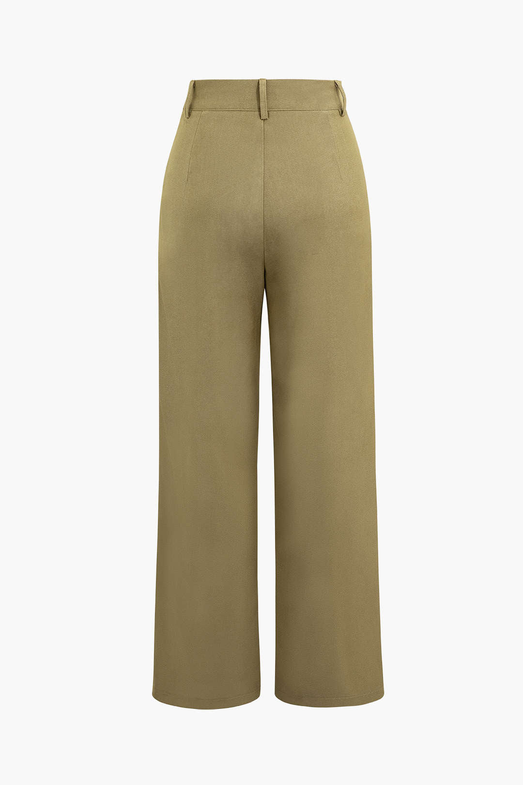 Draped Wrap Straight Leg Work Suit Pants