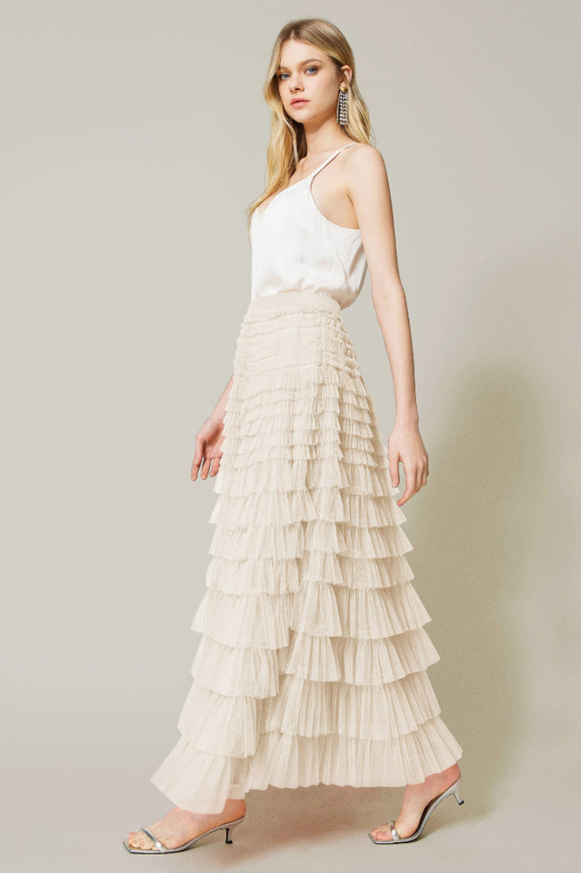 Serah Tulle Skirt with Multi Ruffle Layers