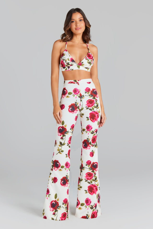 Taning 3 Piece Set With Roses and Jacket