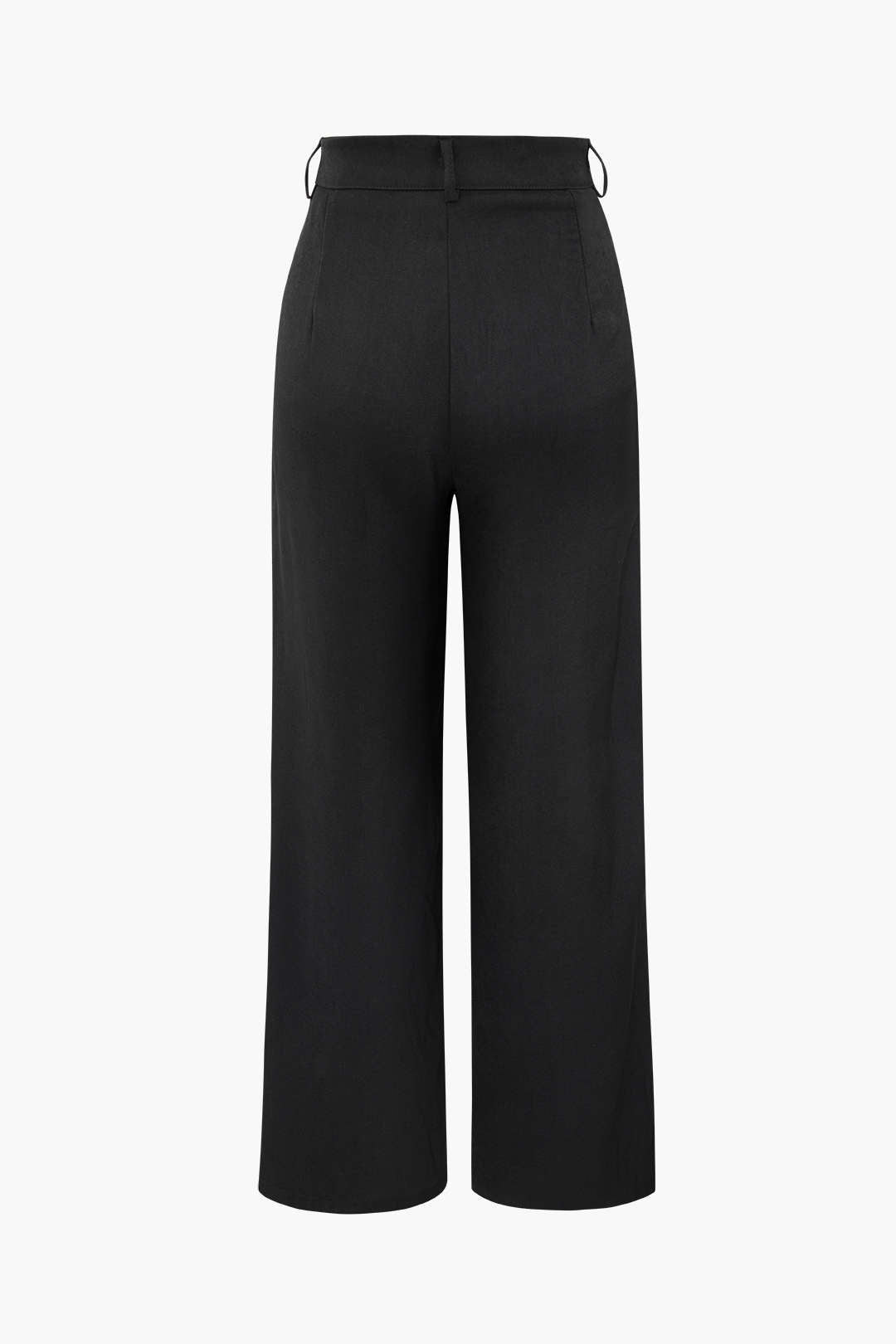 Draped Wrap Straight Leg Work Suit Pants