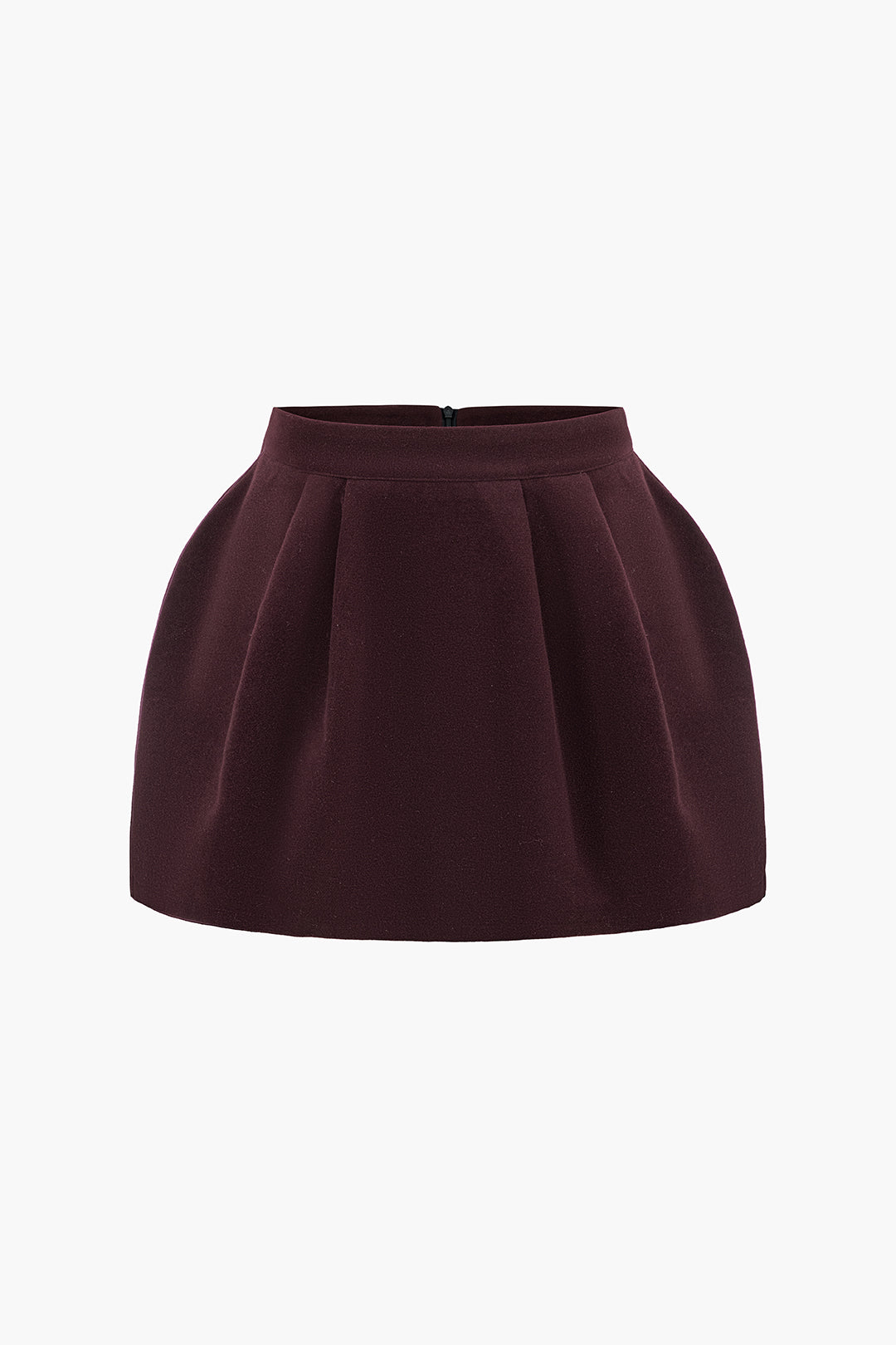 Tweed High Waist Ruched Skirt in Casual Fit