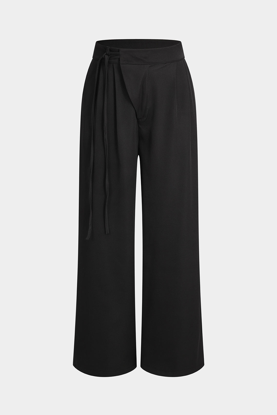 Ruched Strappy Pocket Wide Leg Trousers