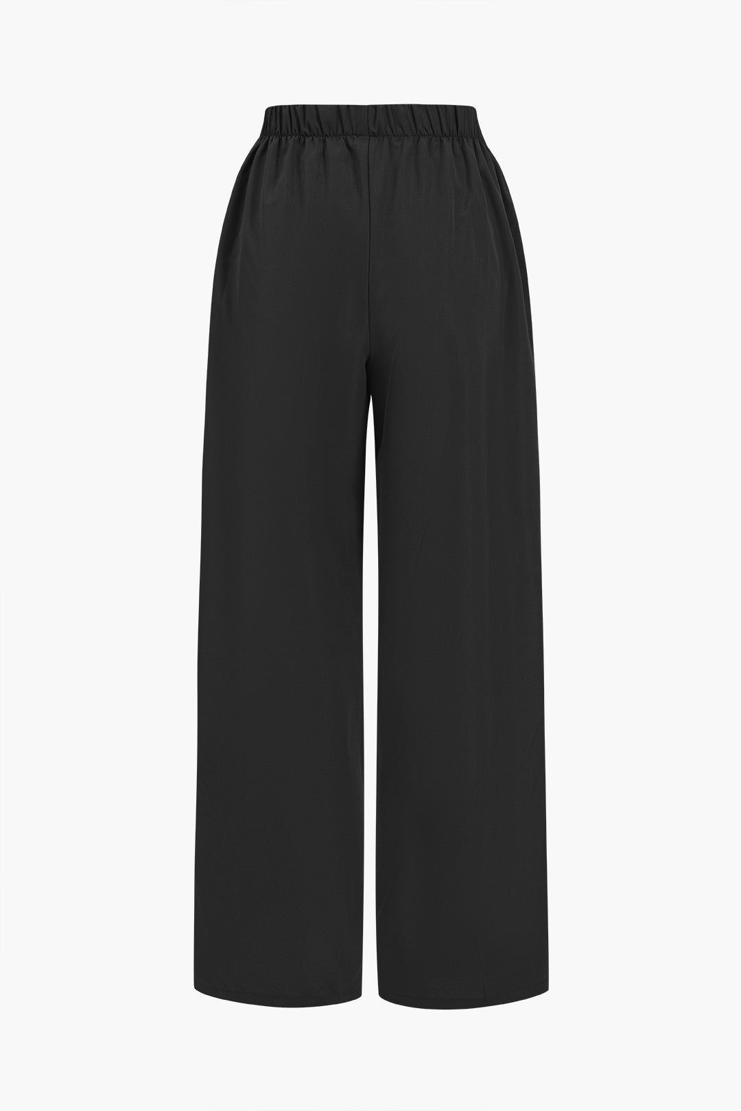 Patchwork Bow Detail Loose Fit Trousers