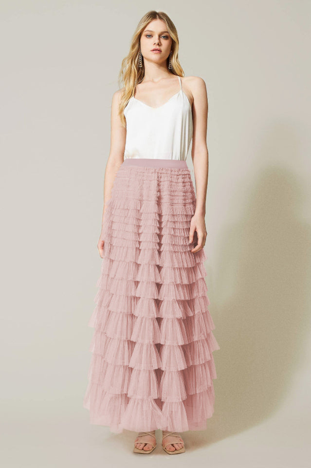 Serah Tulle Skirt with Multi Ruffle Layers