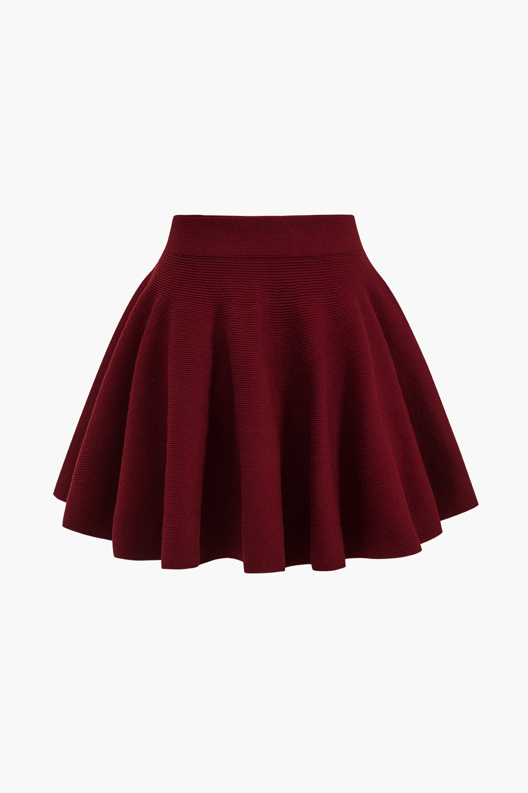 Fitted Acrylic Sweater Skirt in Casual Style