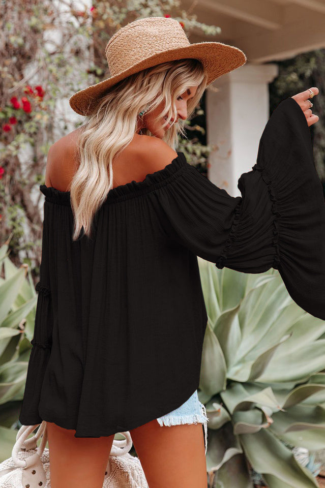 Bamboo Flare Sleeve T-Shirt for Effortless Style