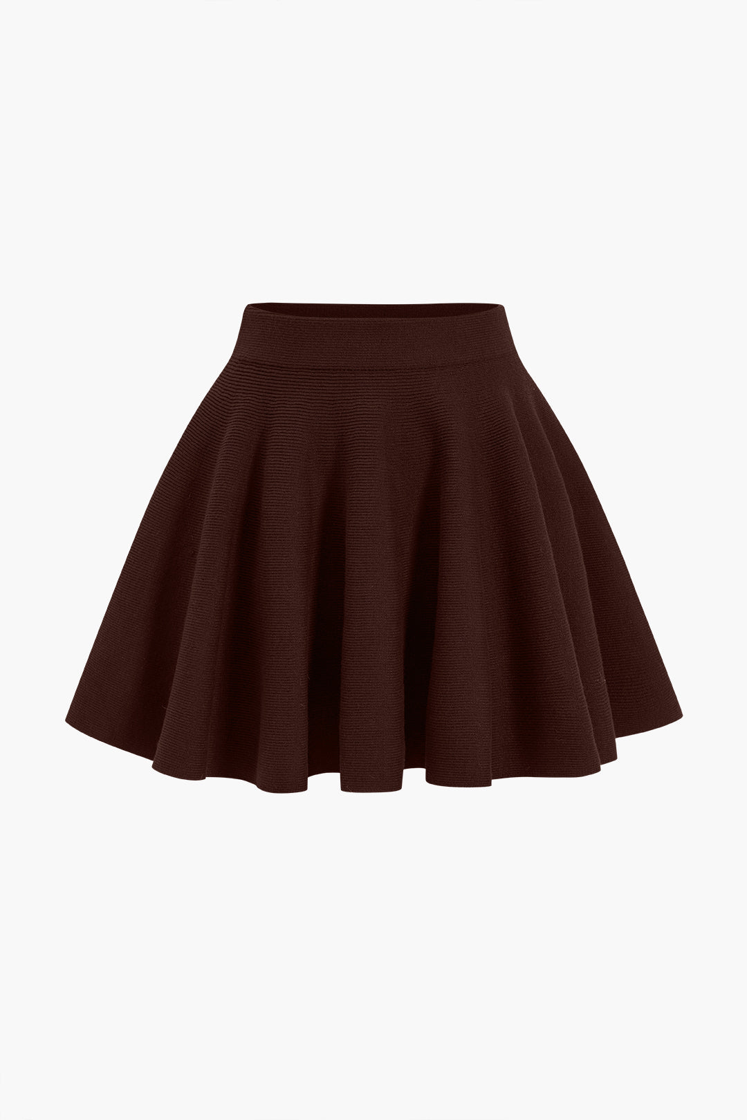 Fitted Acrylic Sweater Skirt in Casual Style