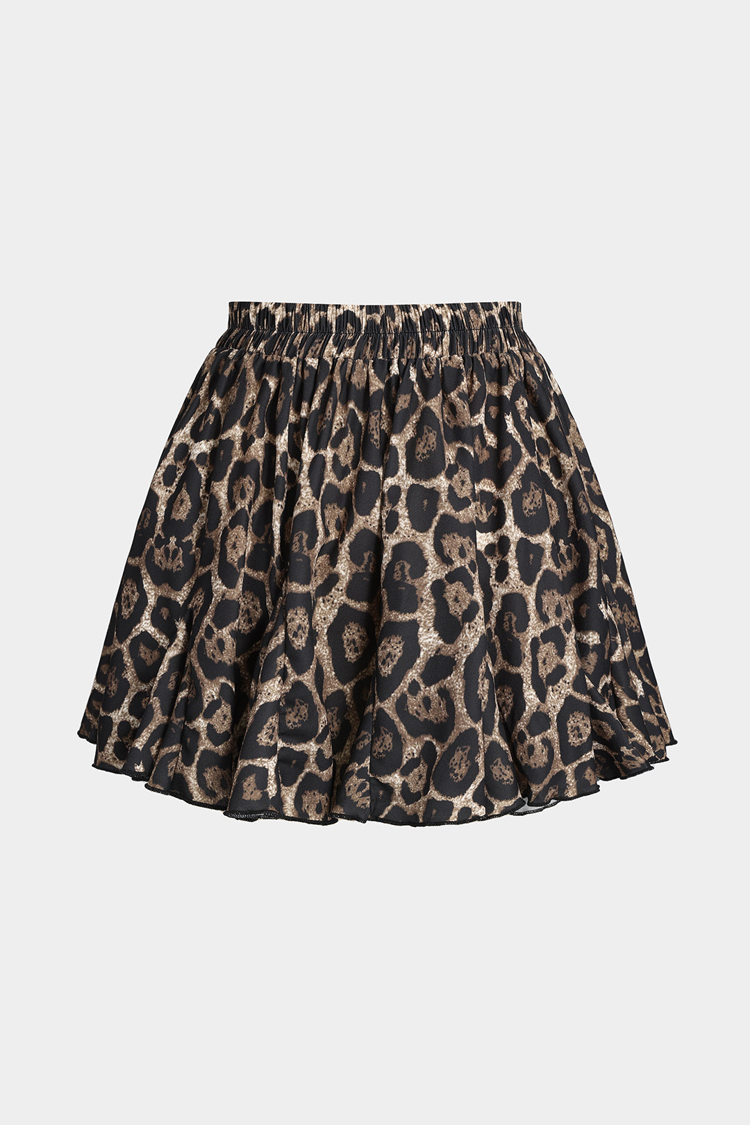 Leopard Print Pleated Skirt for Everyday Style