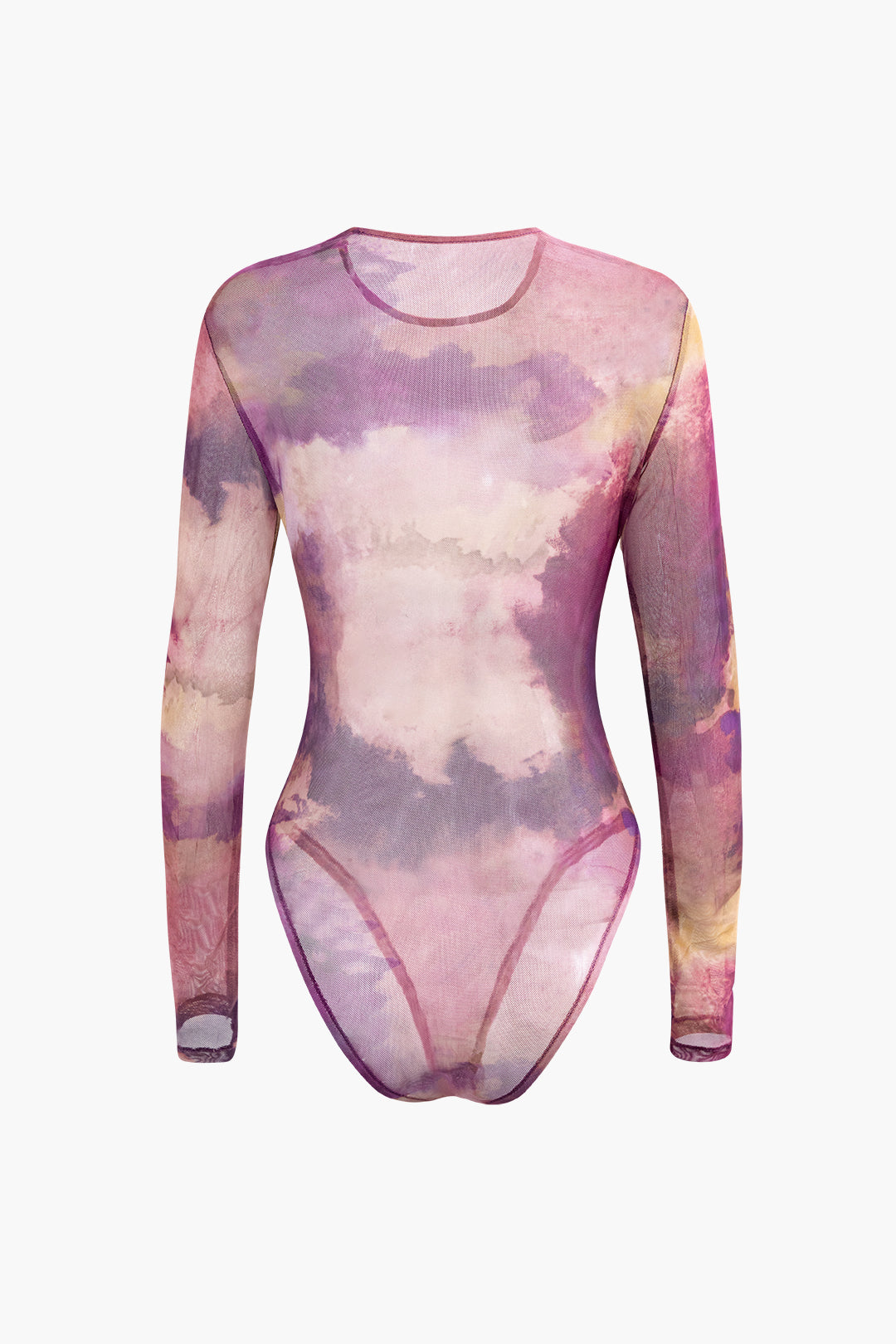 Tie Dye Long Sleeve Mesh Bodysuit