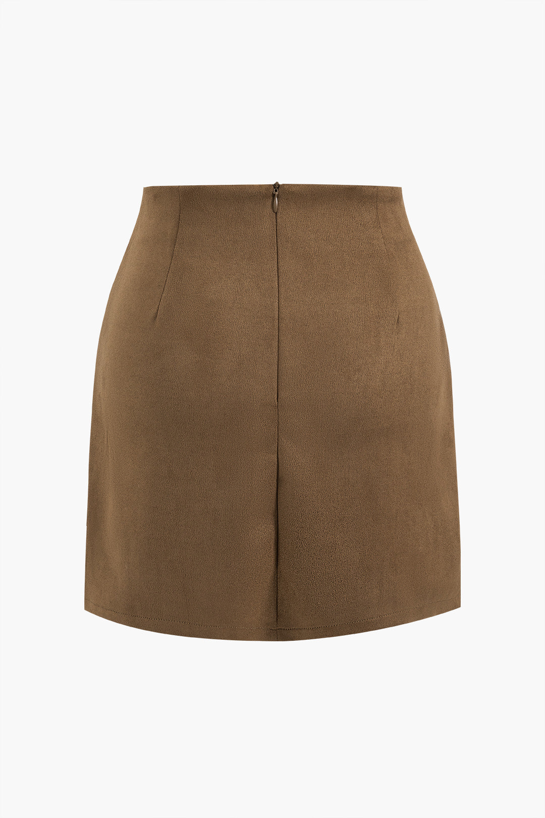 Linen Button Patchwork Pleated Skirt for Special Occasions