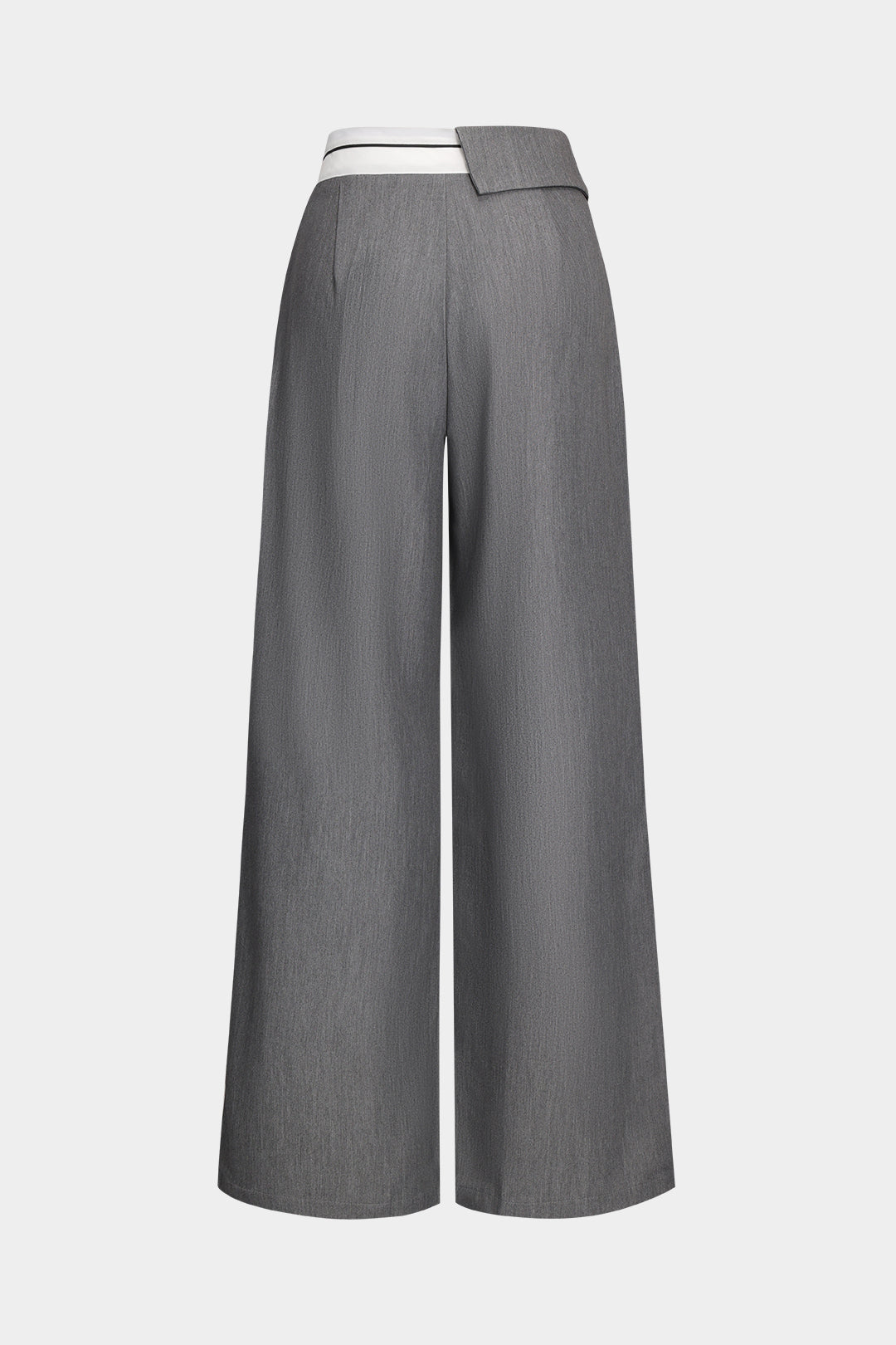 High Waist Patchwork Pocket Trousers in Loose Fit