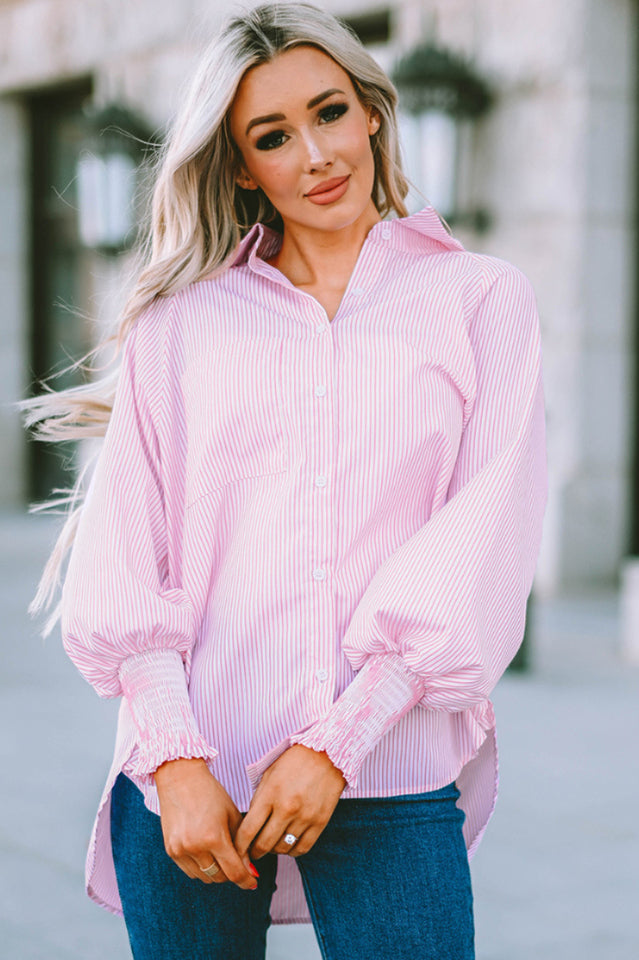 The Rhodes Blouse - Oversized Lantern Sleeve Top