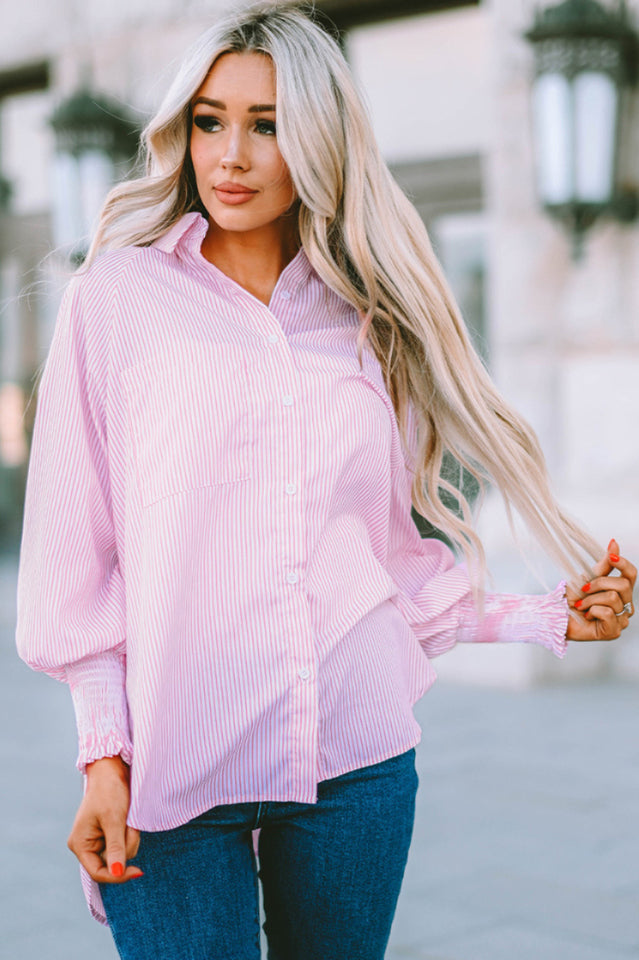 The Rhodes Blouse - Oversized Lantern Sleeve Top