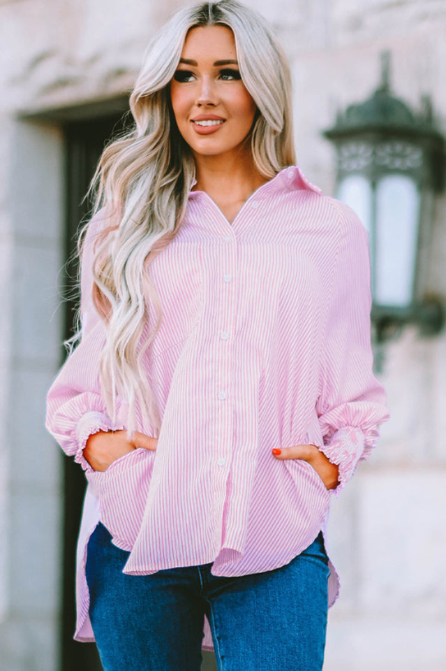 The Rhodes Blouse - Oversized Lantern Sleeve Top