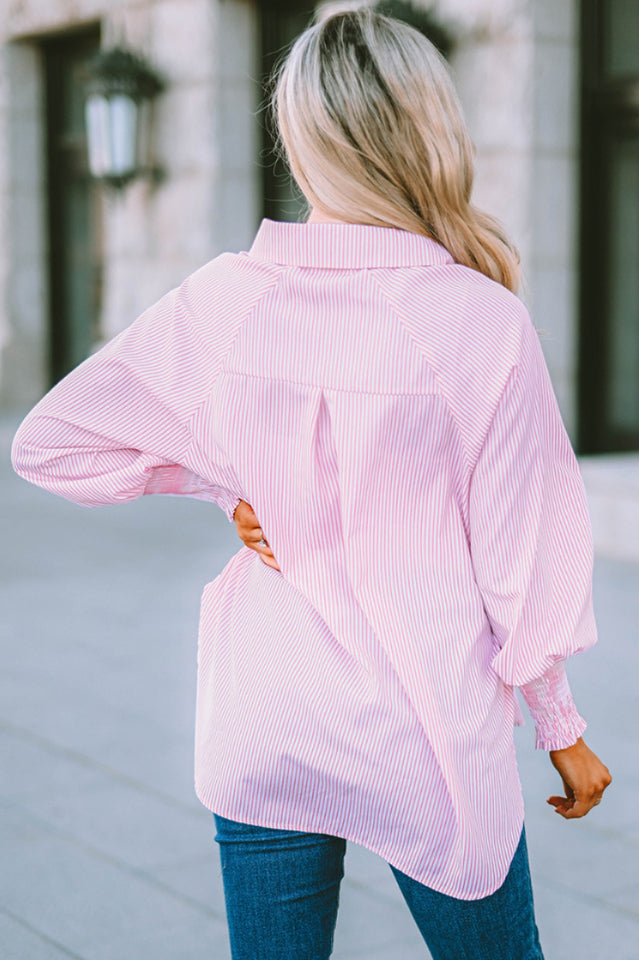 The Rhodes Blouse - Oversized Lantern Sleeve Top