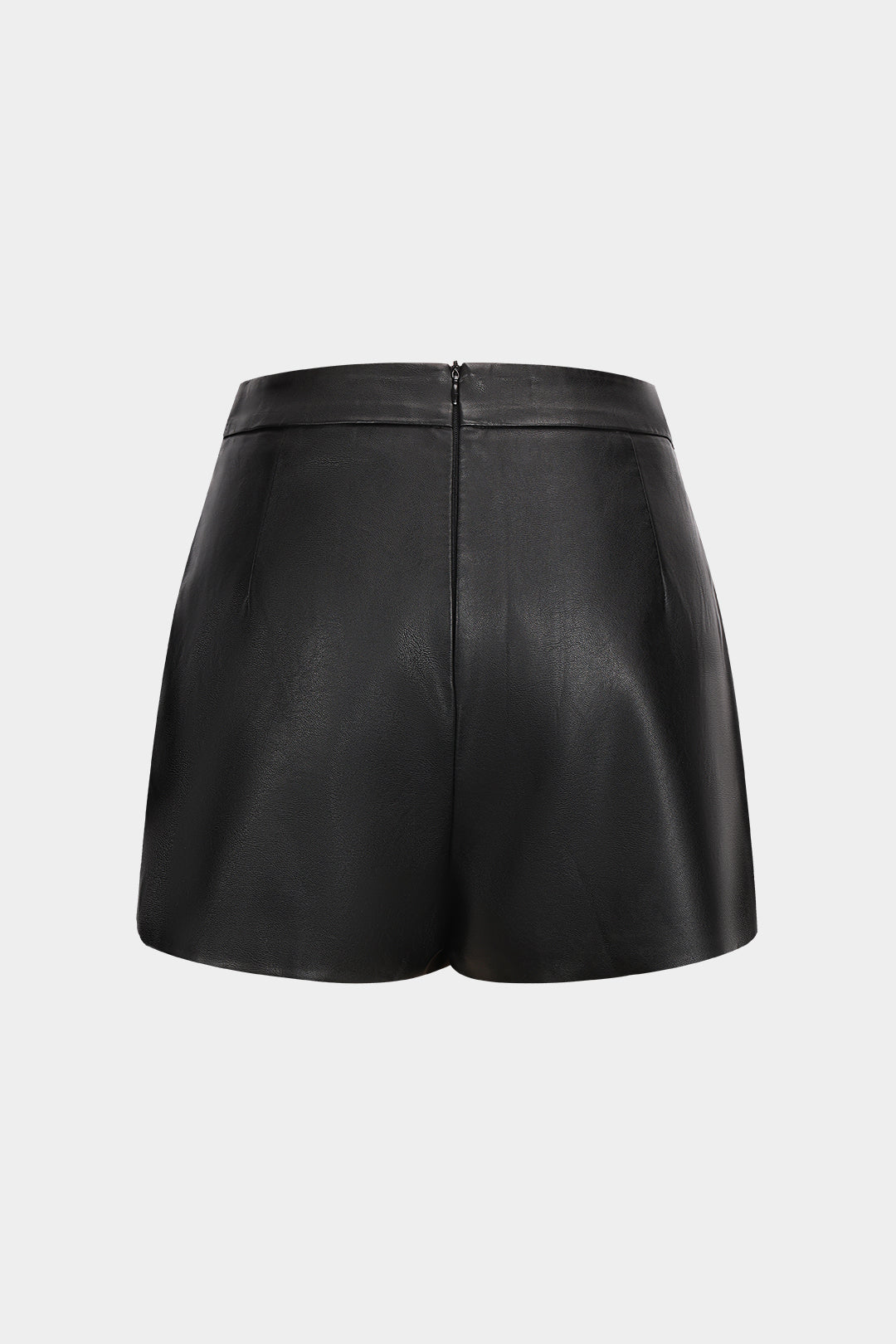 Faux Leather High Waist Skort for Casual Chic