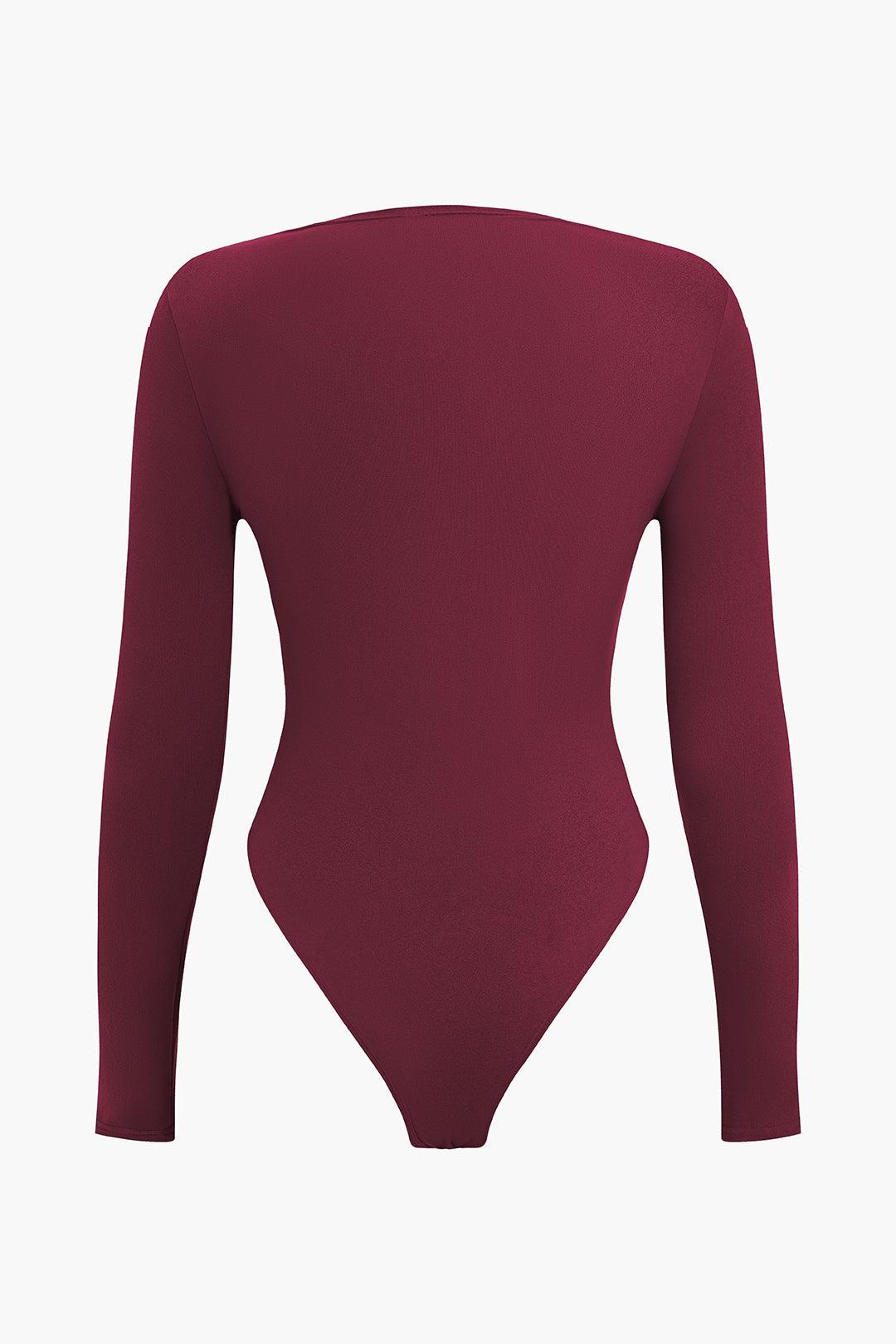 Fitted Crossed Ruched Bodysuit in Jersey Fabric