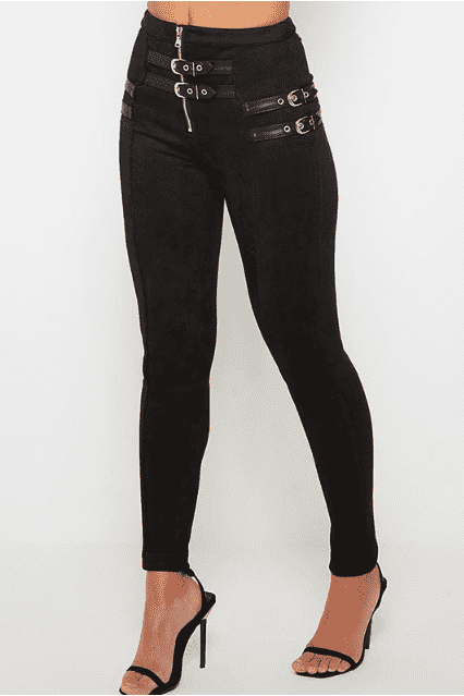 Black Trousers with Velvets for Sophisticated Style