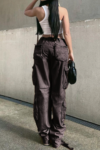 Cargo Wide Legs Retro Pants for Effortless Style