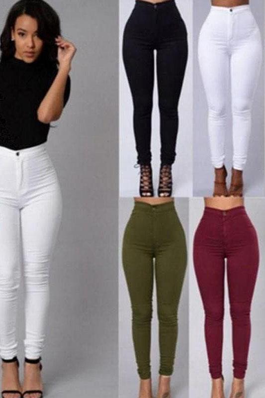 Stretch Jeans in 6 Colors - Slim Fit Style