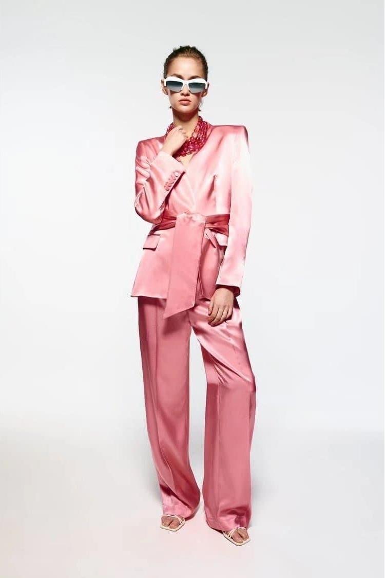 Silk Satin Texture Straight Pants for Effortless Elegance