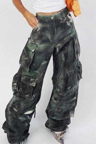 Camouflage Multi-Pocket Cargo Pants