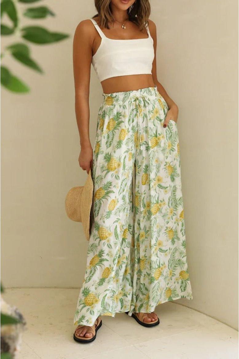 Casual Wide-Leg Loose Summer Pants for Effortless Style