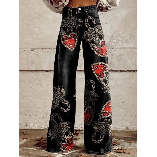 Casual Floral Wide Leg Pants for Effortless Style