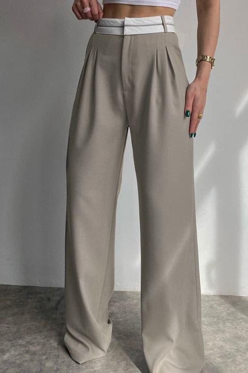 Casual Mopping Pants with Adjustable Waistband