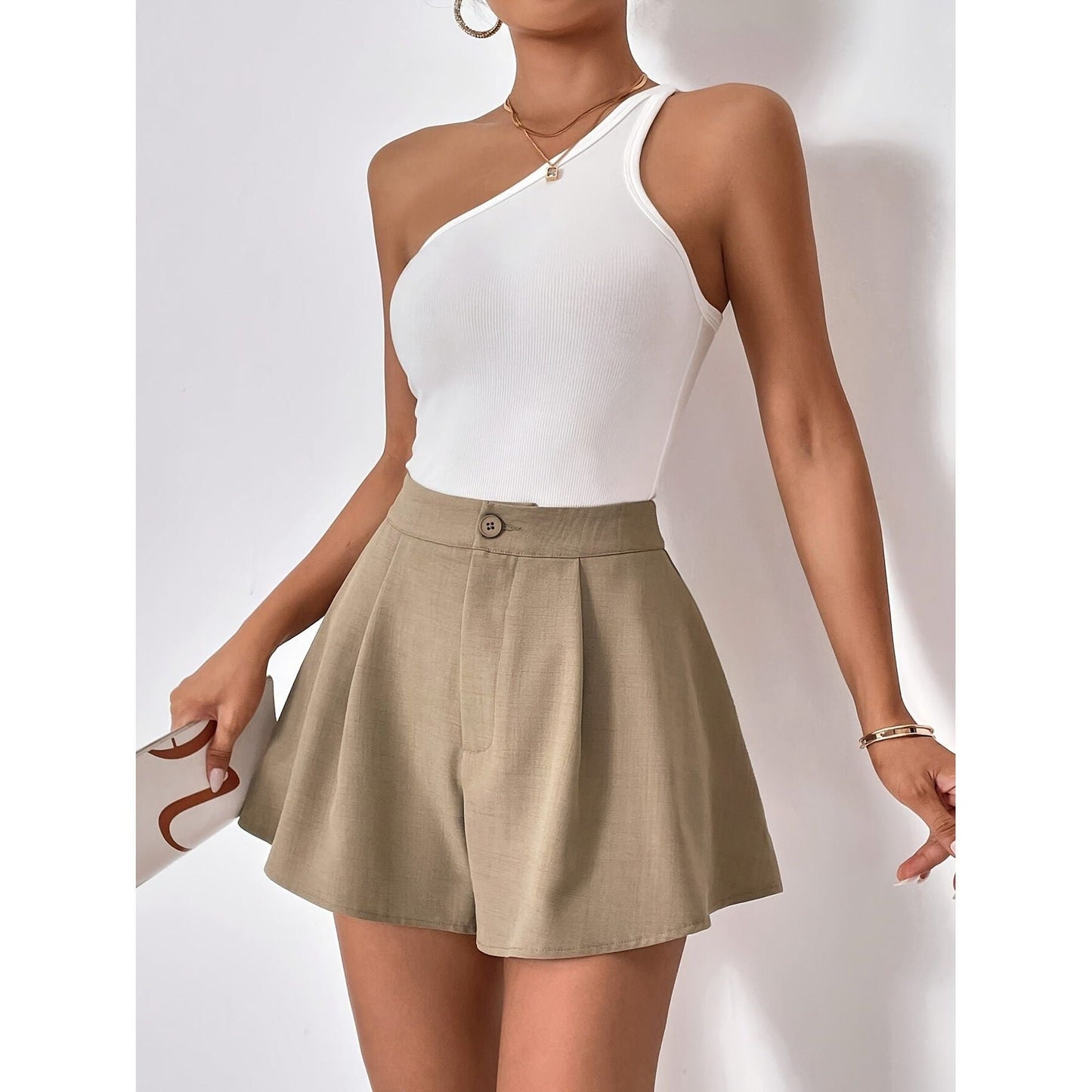 High Waist Elegant Shorts for Chic Style