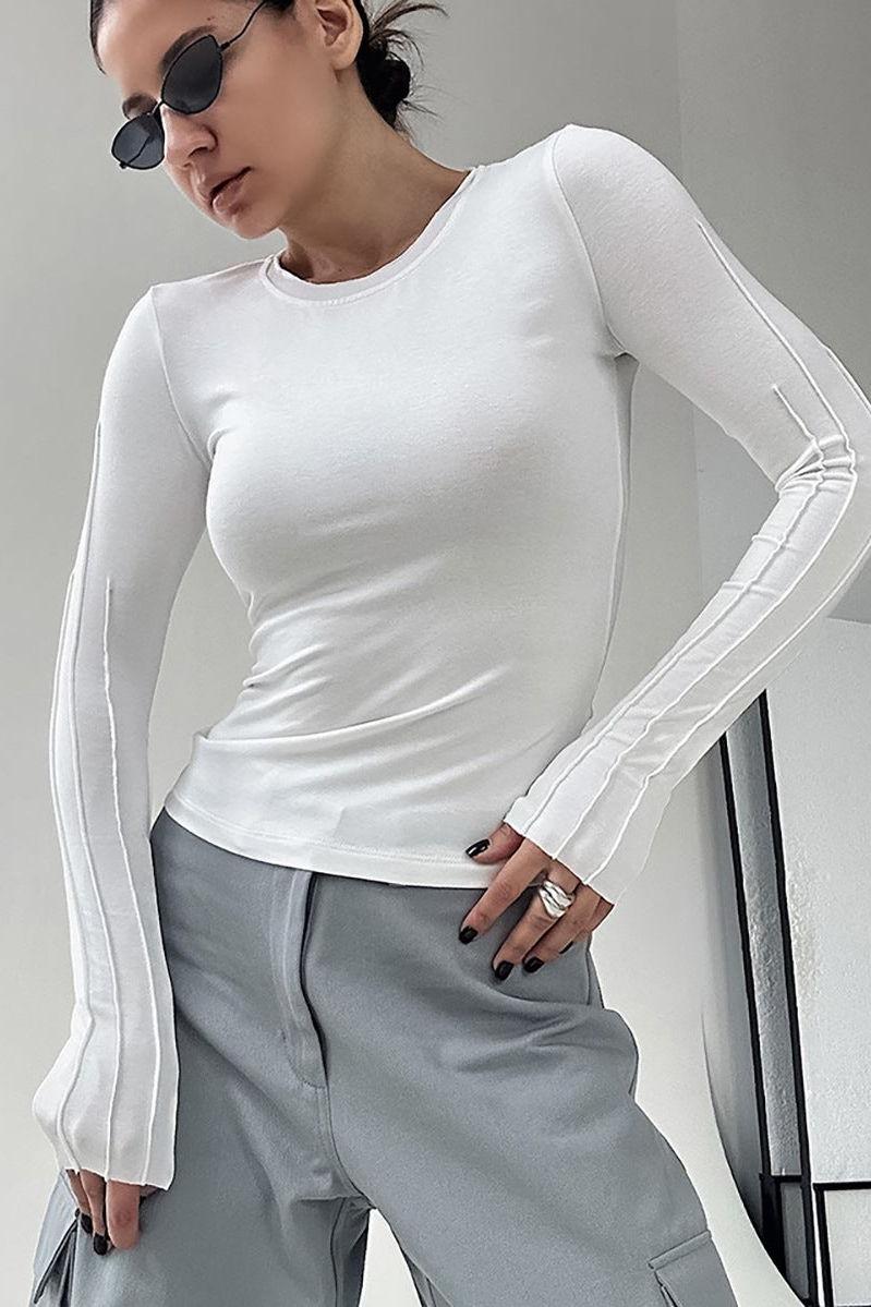 Slim Long-Sleeve Breathable T-Shirt for Comfort and Style