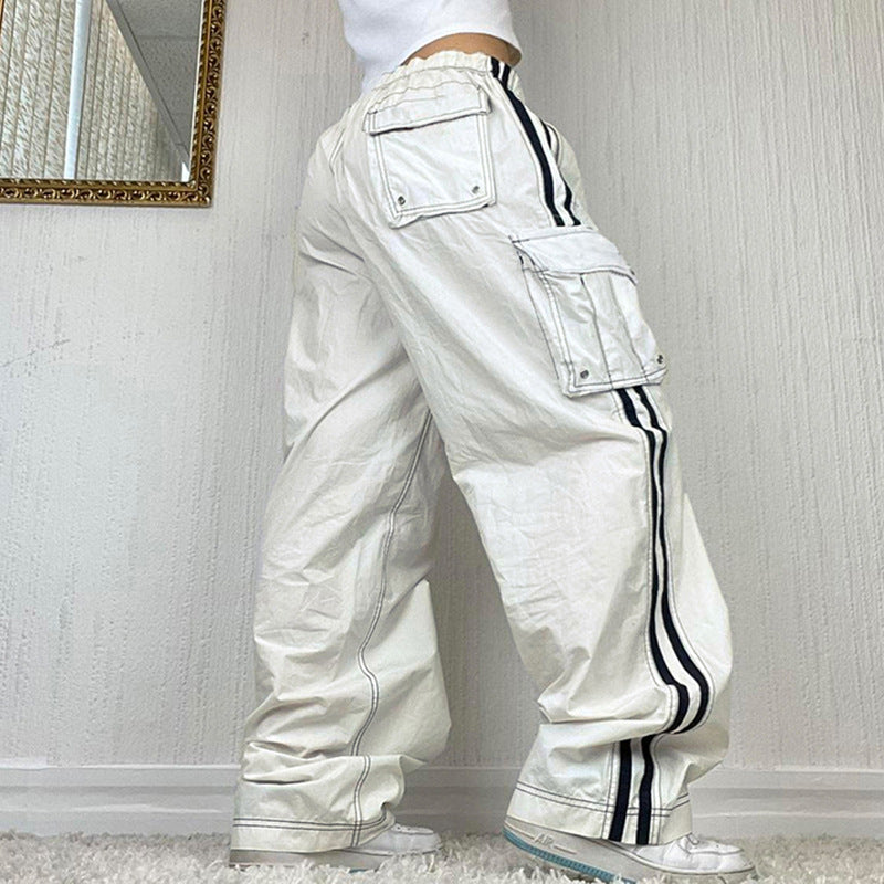 Street Cinch Stitched Pocket Pants for Trendy Style