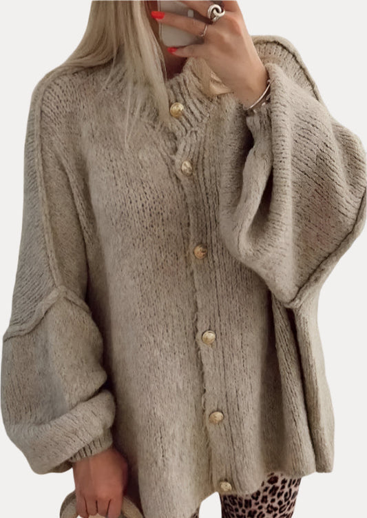 Casual Button Cardigan Sweater for Effortless Style