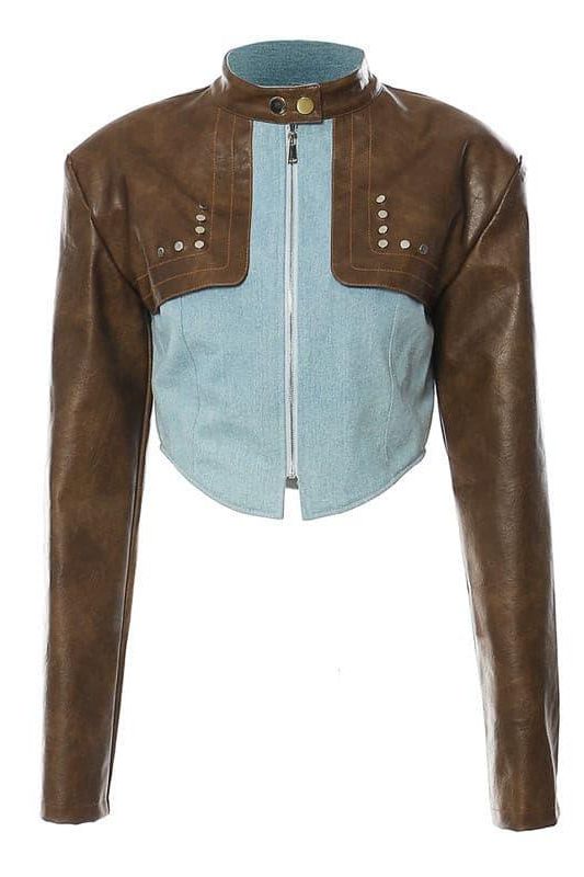 American Retro Design Motorcycle Jacket with Ventilation