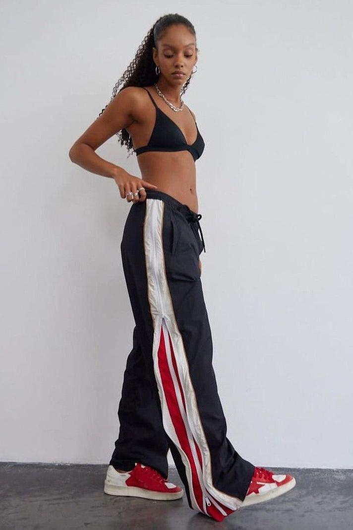 Urban Street Zipper Loose Drape Sports Pants